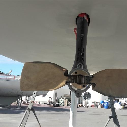 intervention hélice - propeller change